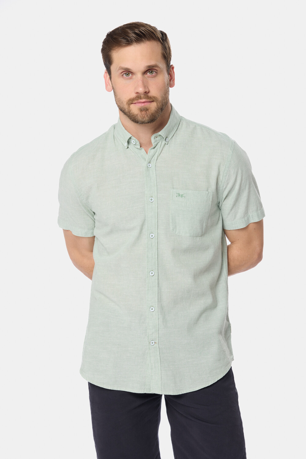 CAMISA DE LINO Verde