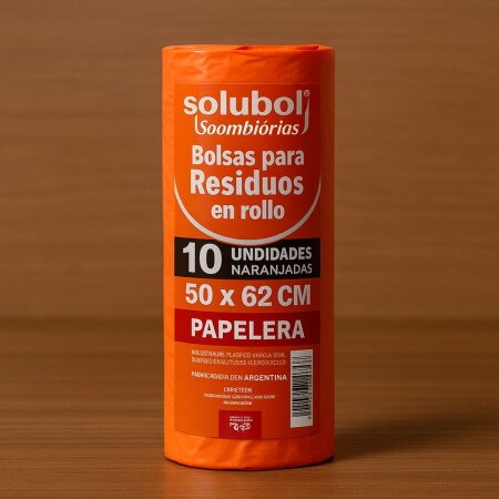 Bolsas para Basura Residuos 50x60cm Naranja x10 Unidades Bolsas para Basura Residuos 50x60cm Naranja x10 Unidades