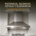 Campana De Cocina Extractor Goldtech 60cm Inoxidable Luz Variante Color Plateado