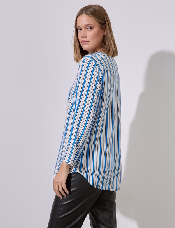 Blusa Stripes BLANCO/MULTI