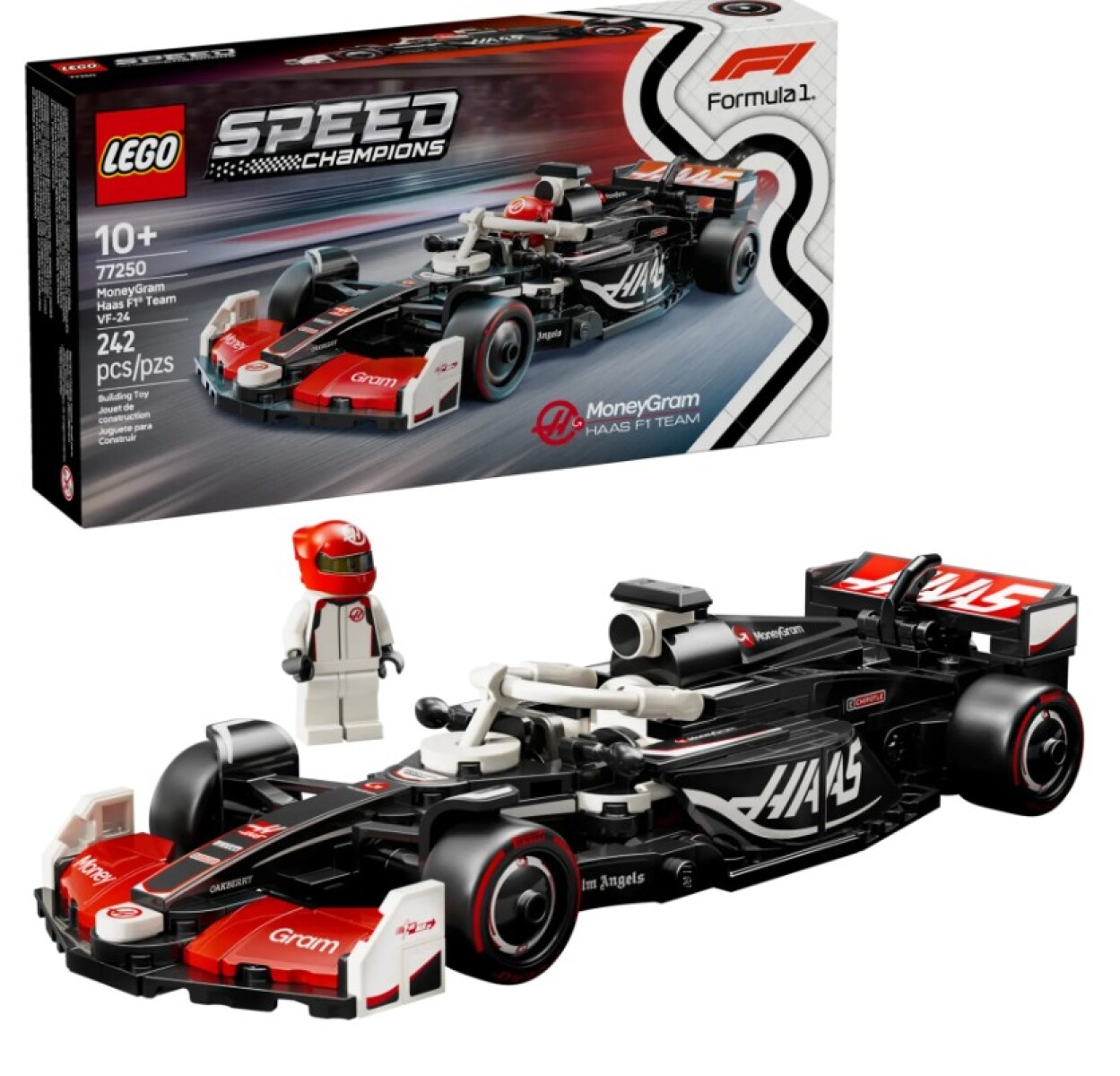 Lego Speed Champions Haas F1 Vf-24 77250 Formula 1 Deportivo 