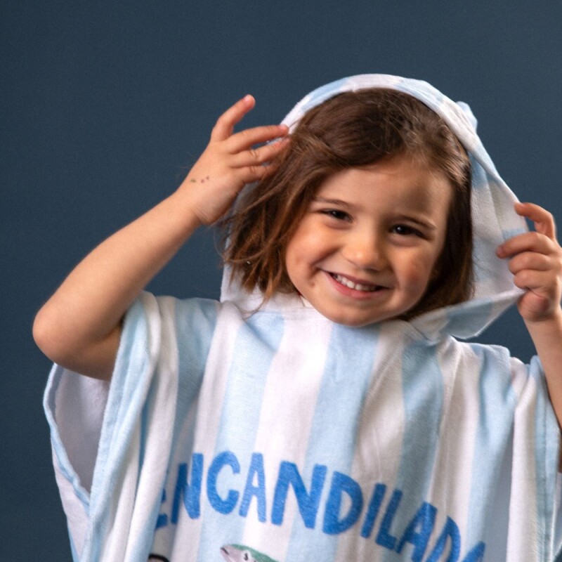 Toalla Poncho para niños Encandilada