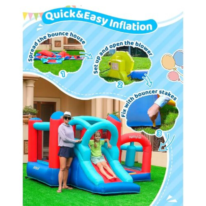 Castillo Inflable All In One con Tobogán - Doctor Dolphin Castillo Inflable All In One Con Tobogán - Doctor Dolphin