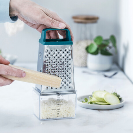 Rallador de 4 Caras con Contenedor de Acero Inoxidable Rallador de 4 Caras con Contenedor de Acero Inoxidable