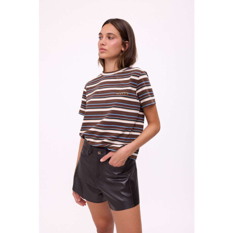 Short Wide Xl Couro Chocolate