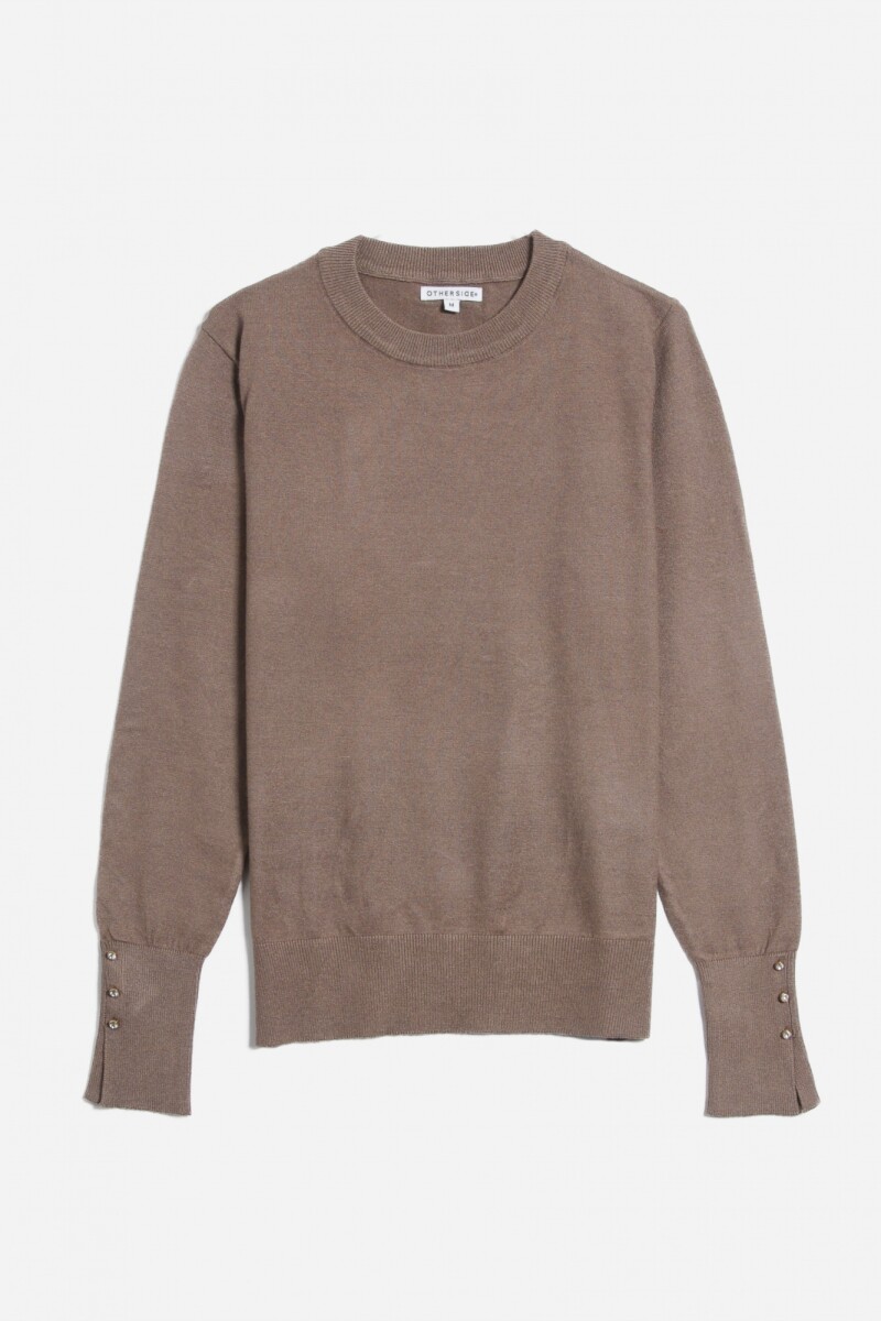 Sweater con detalle en manga CAFE