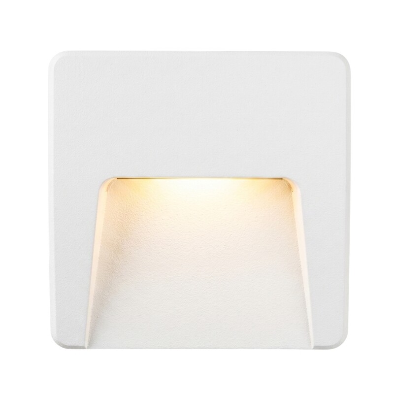 ARTEFACTO EXTERIOR DE PARED CUADRADO MOREIRA 3W Luminaria De Exterior De Pared Cuadrado Moreira 3W Blanco
