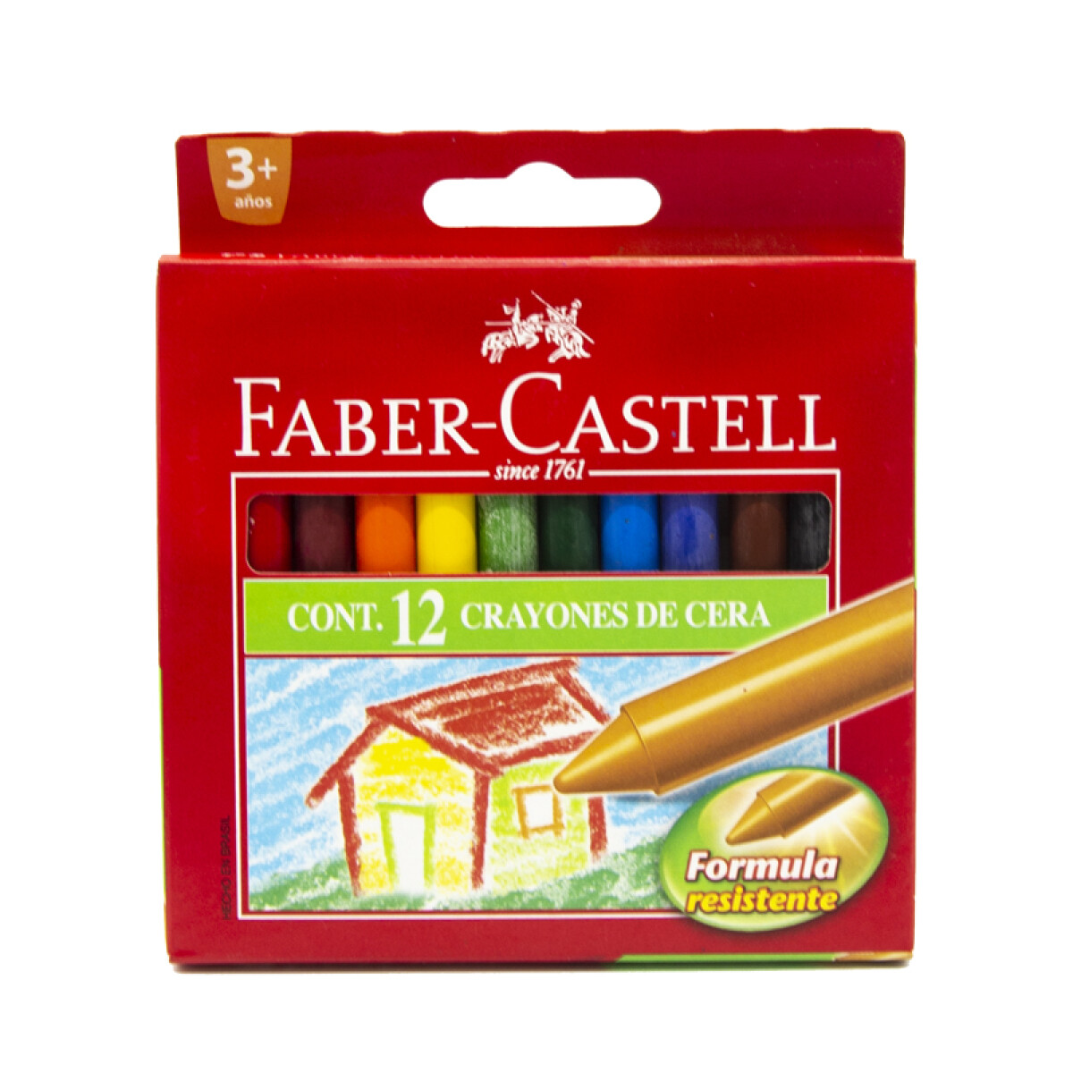 Crayolas Crayones FABER CASTELL 12U c/u 