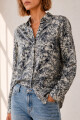 CAMISA JULIETA HOJAS NEGRO