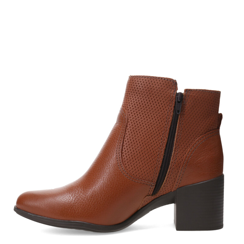 Botas de Mujer Bottero caña baja de cuero Marrón Coñac