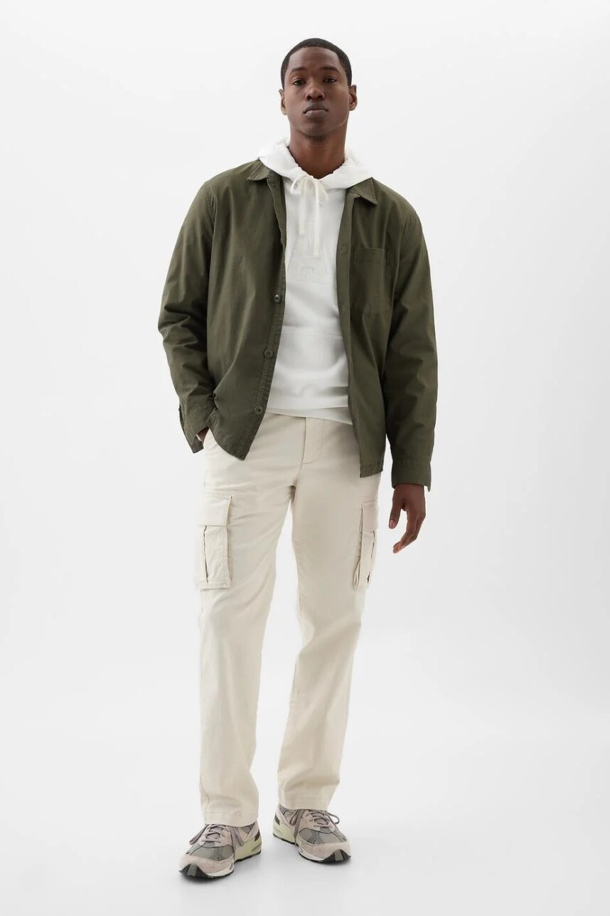 Pantalon Straight Cargo Hombre Chino