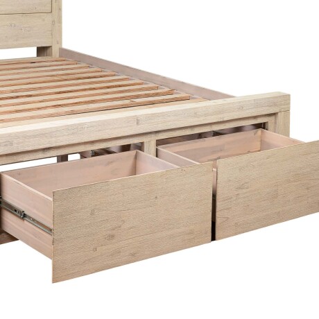 CAMA QUEEN MADERA-ACACIA NATURAL-BEIGE NEWPORT