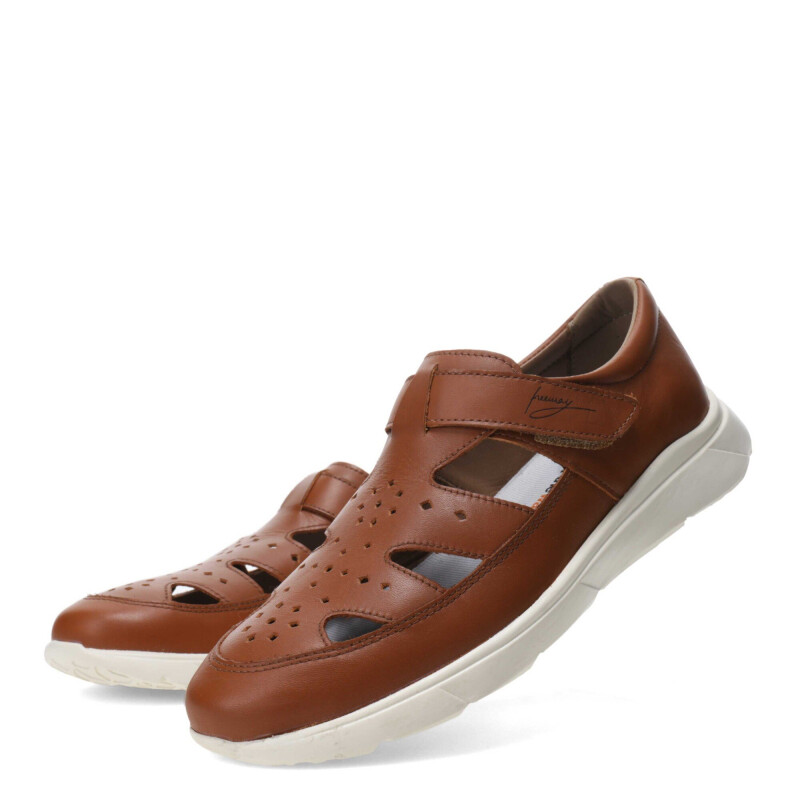 Sandalias de Mujer Freeway Casual Marrón Coñac