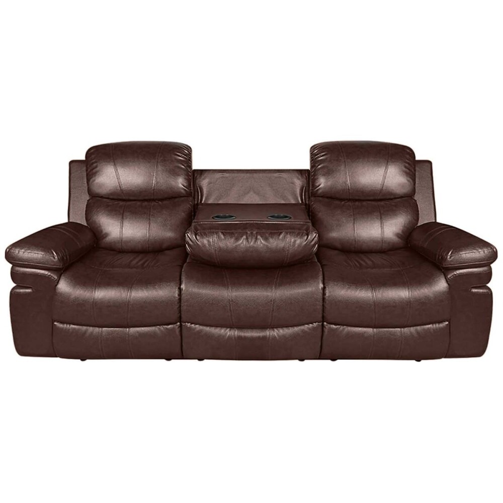 Sillón reclinable 3 cuerpos - Pu MR2138 Marrón