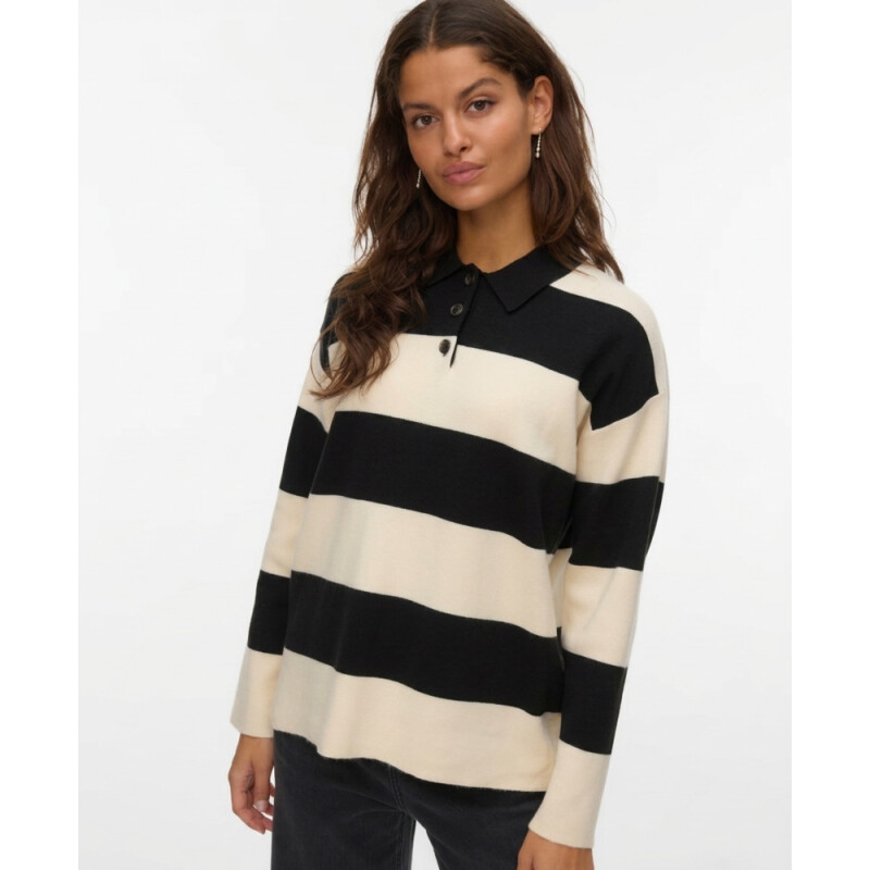 VMSABA POLONECK LS PULLOVER BIRCH