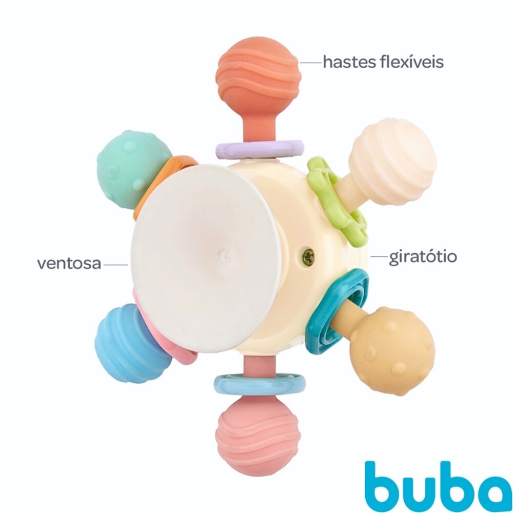 Mordillo BUBA con ventosa y spinner Mordillo BUBA con ventosa y spinner