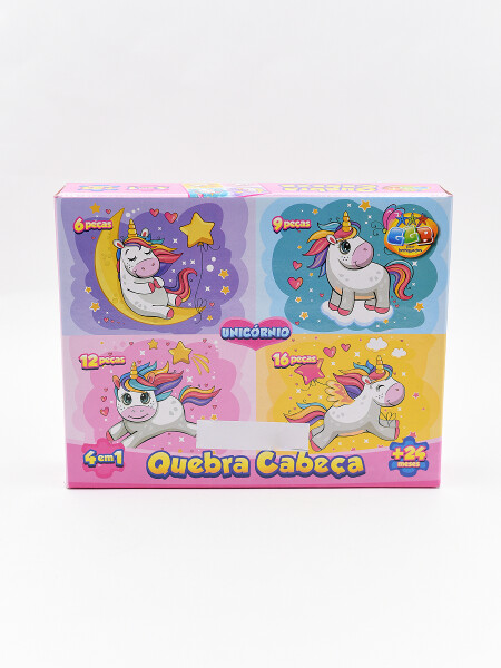 PUZZLE UNICORNIO ROSADO