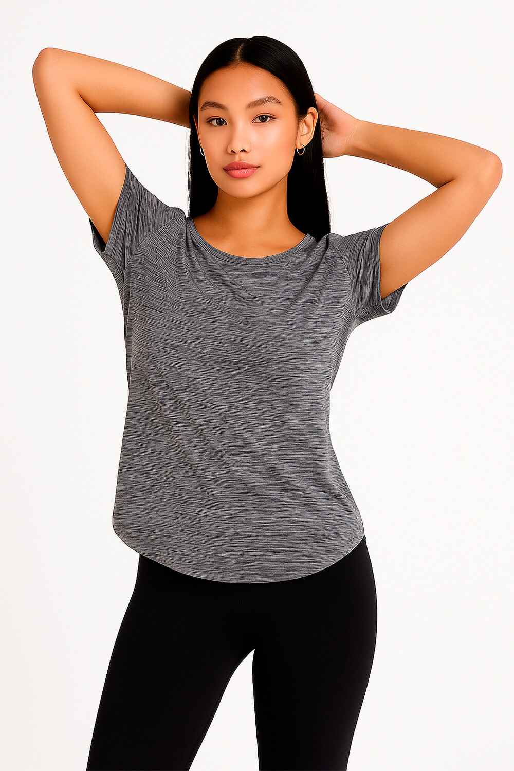 Remera Murraya Gris Melange Medio