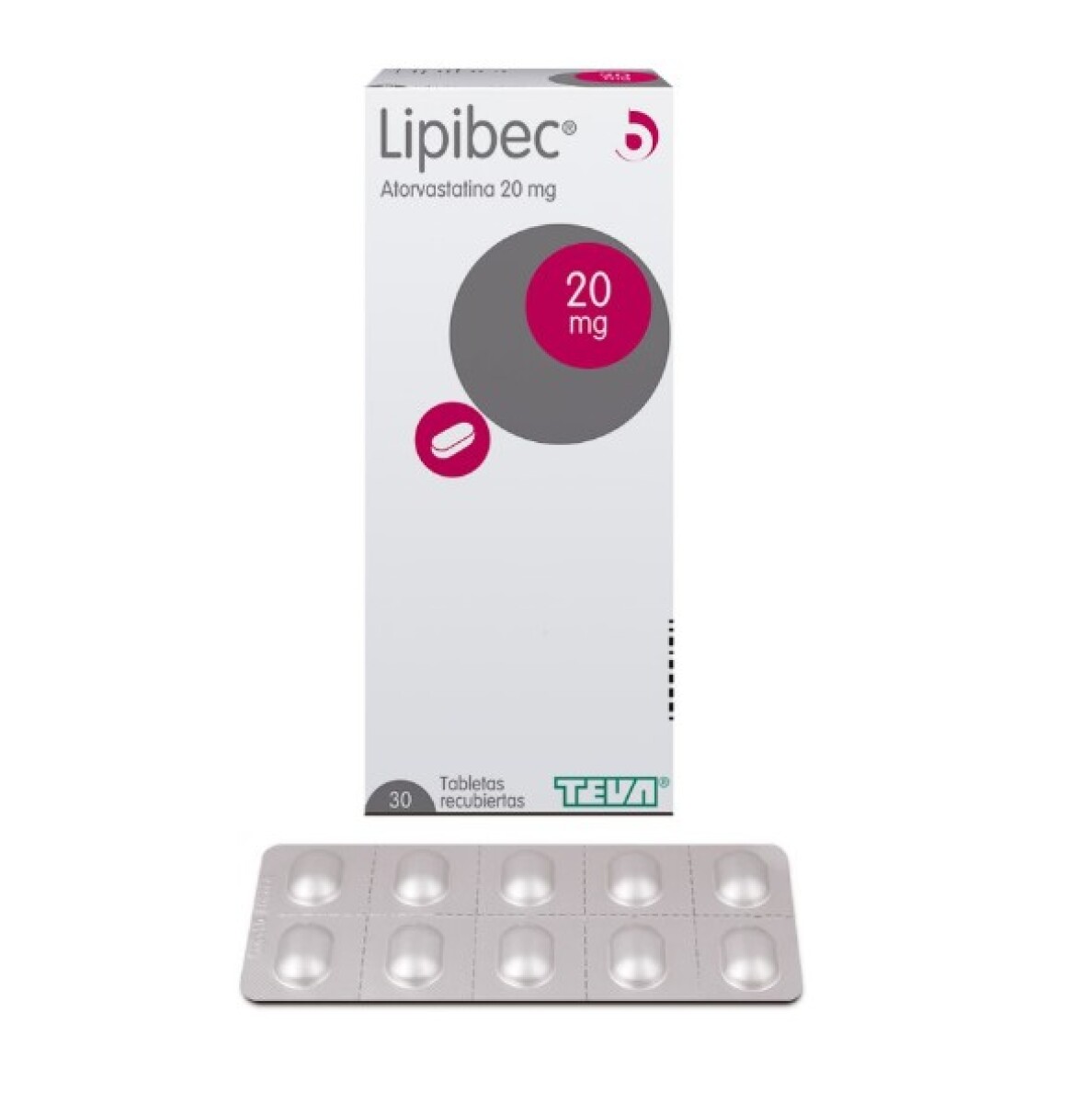 Lipibec ( Ex Atorvastatina )20 Teva x 30 COM 