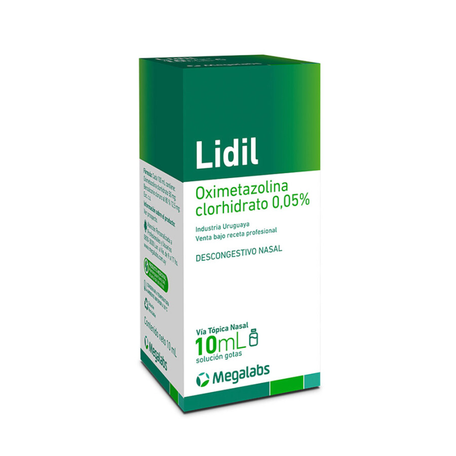 Lidil Gotas Adultos 10 ml - Descongestivo Nasal Lidil Gotas Adultos 10 ml - Descongestivo Nasal