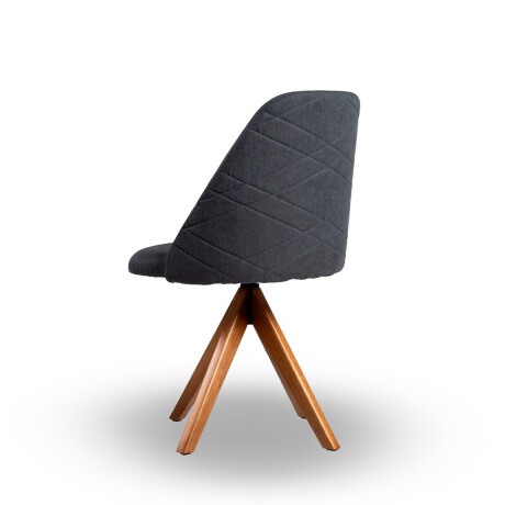 Silla Giratoria Karol 141- Tela Microfibra 226 (Grafito)