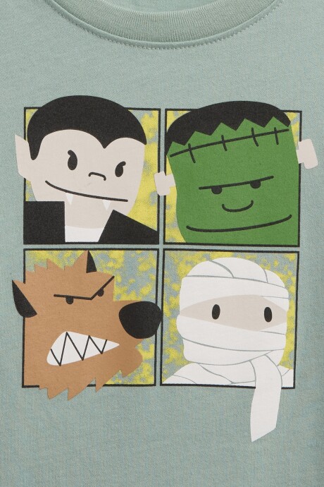 Remera Gràfico Toddler Niño Iceberg Green 16-5808