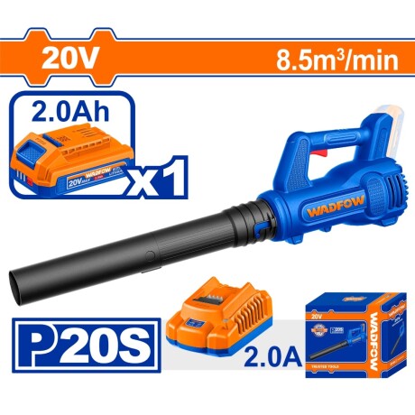 SOPLADORA A BATERIA 20V + BATERIA 2.0AH + CARGADOR WADFOW WB 001
