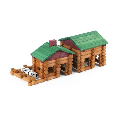 Granja en madera con animalitos 170 piezas Sc