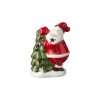 FIG SANTA/ARBOL NAV C/LUZ 9.5X6X11CM Unica