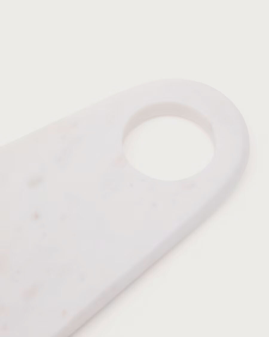 Tabla de servir Zera de mármol blanco Tabla de servir Zera de mármol blanco
