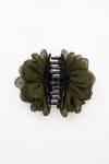 Broche flor verde