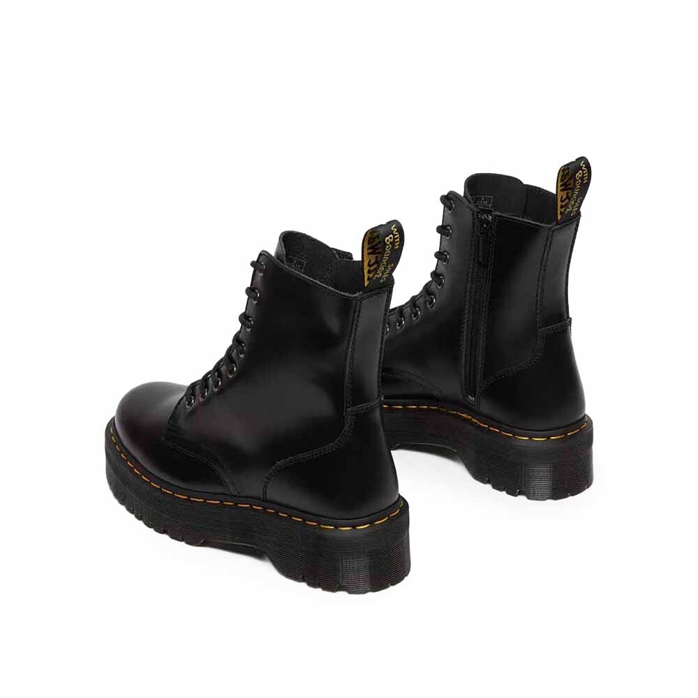 Botas Dr. Martens Jadon Unisex Black Polished Smooth