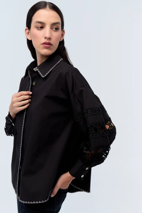Camisa Magnolia Negro