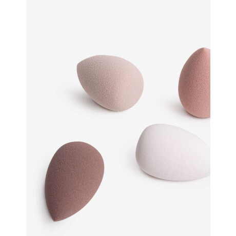 Set De Mini Esponjas De Maquillaje Combinacion Multicolor