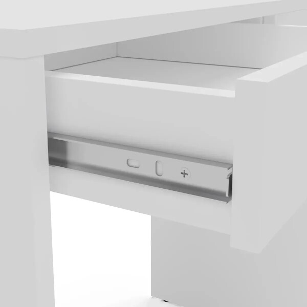 Escritorio ComboHome Mesa 120 cm 2 Cajones Home Office 120cm Blanco 1