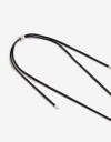 Collares Largos Color Collar Largo Metal Resina - Plateado Niquel