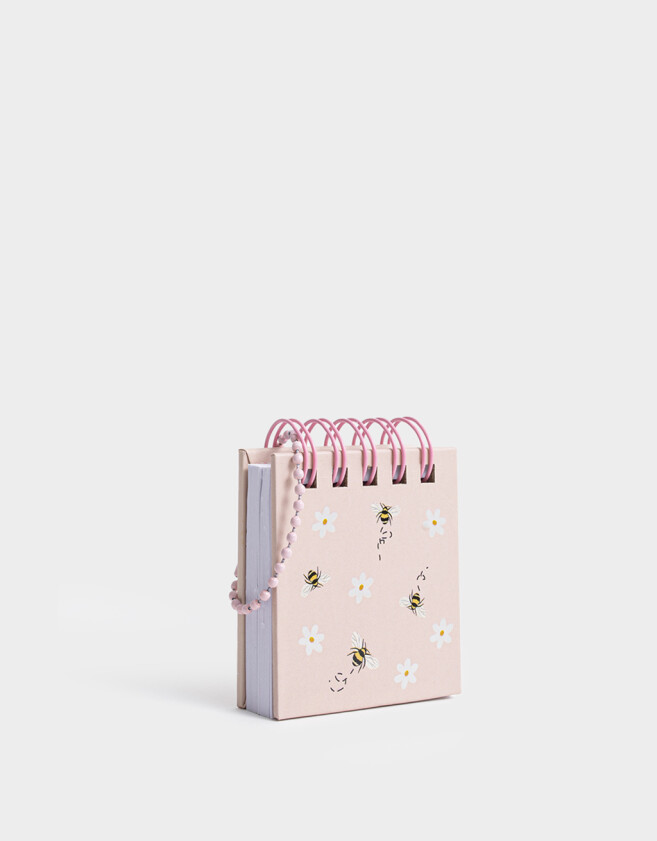 Anotadores Cuadernos y Memos Mini Memo Espiralado Con Cadenita Para Colgar - Azul Celeste