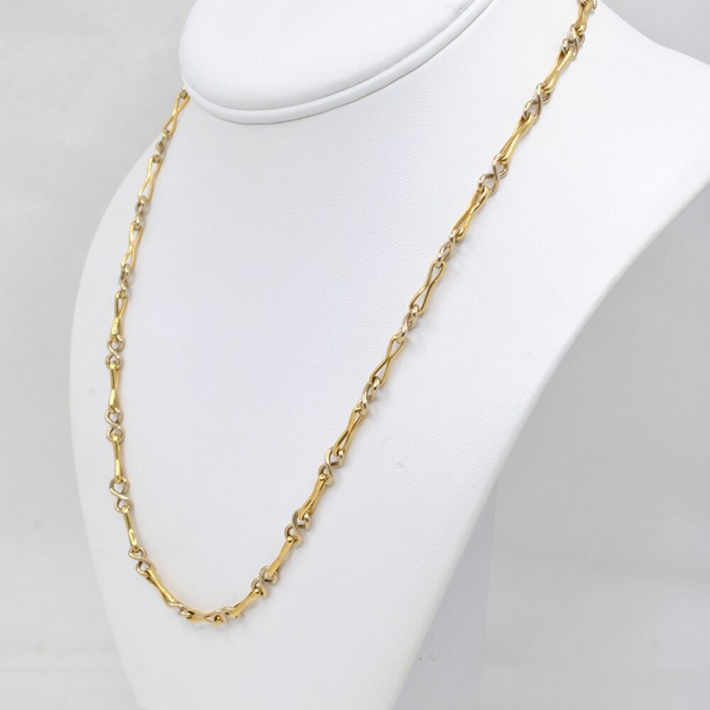 Collar Oro Amarillo Y Oro Blanco 18K Collar Oro Amarillo Y Oro Blanco 18K