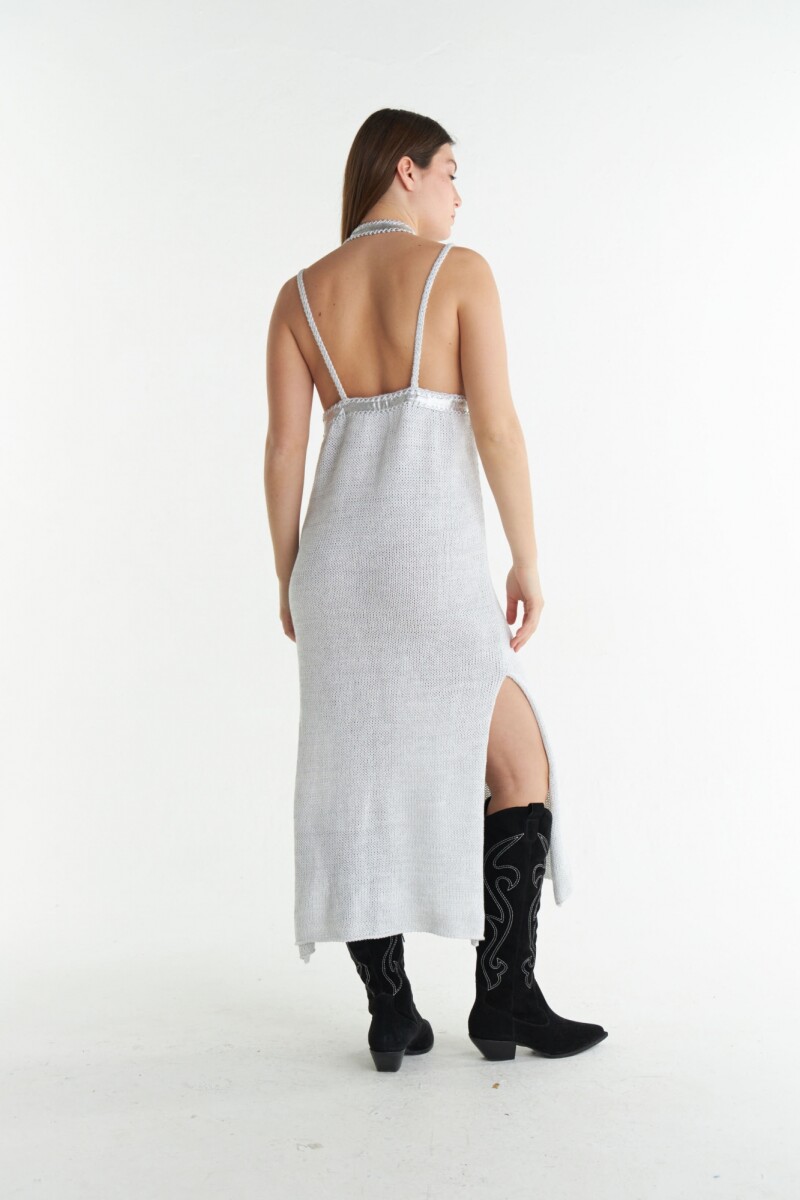 Vestido New Renata Blanco Lurex