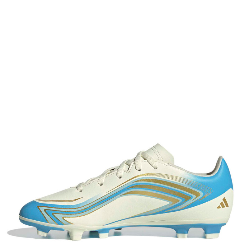 Championes de Niños Adidas Futbol F50 Messi Club Firm Ground Fg Blanco - Celeste