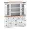 Modular Cristalero 6P4C Línea Naturale Blanco/Roble