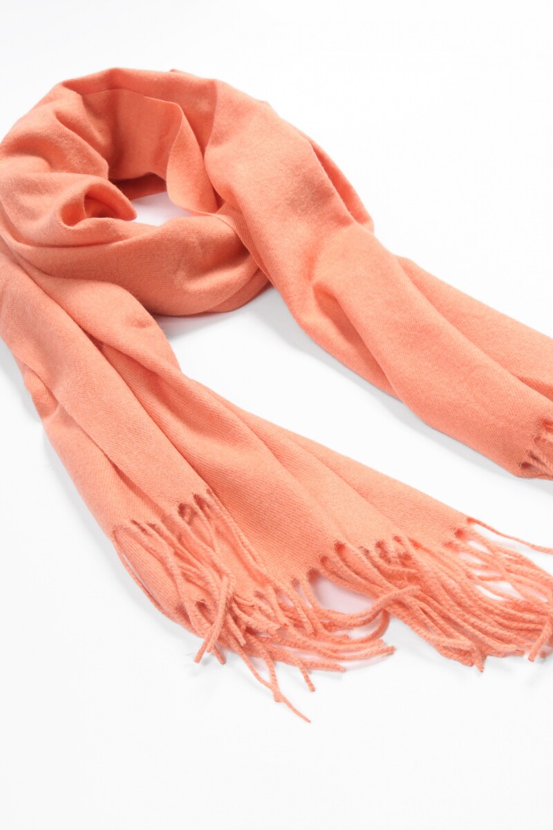 Pashmina flecos naranja