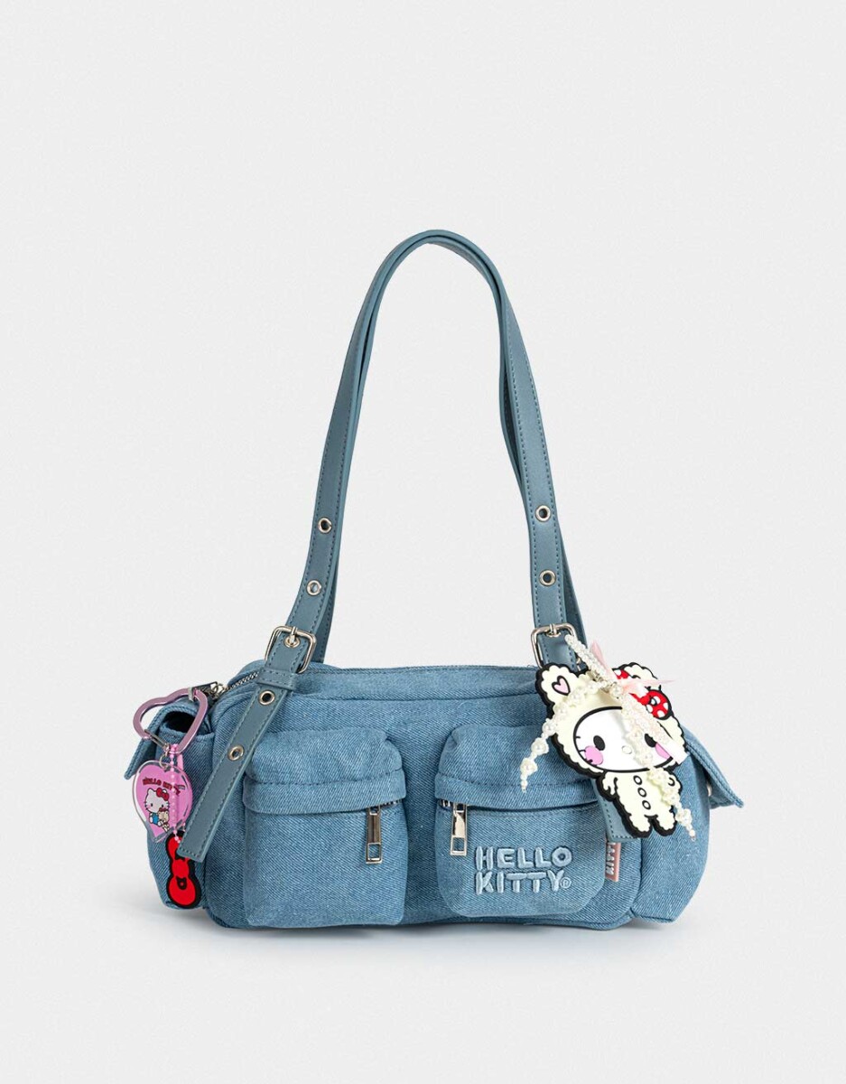 Cartera Bowling Denim Hello Kitty Kawaii 