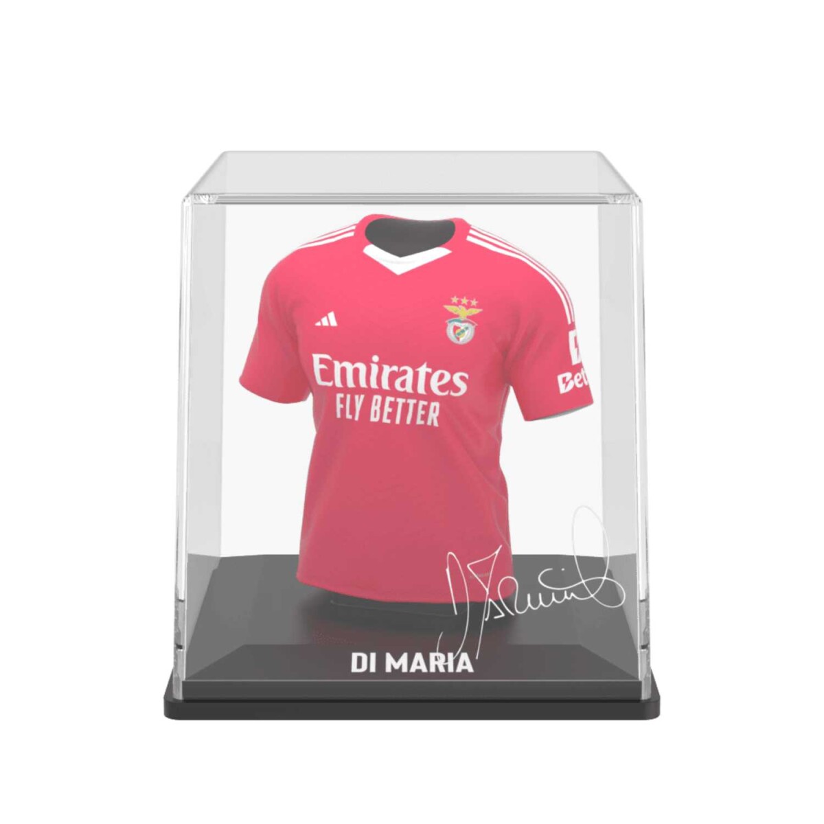 Camiseta Coleccionable de Fútbol Di María Benfica Con firma - ROJO 