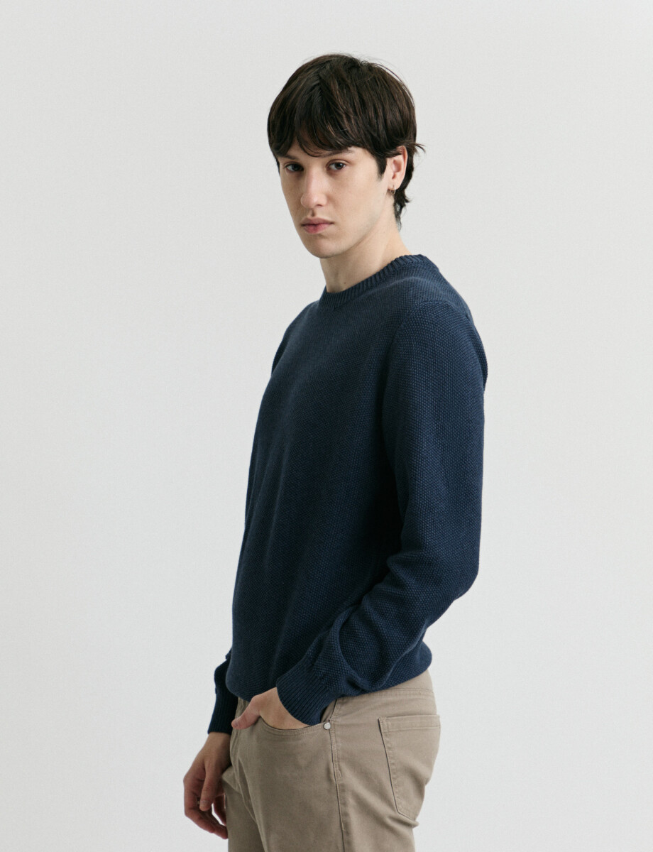 470982 SWEATER HARRY Azul Piedra