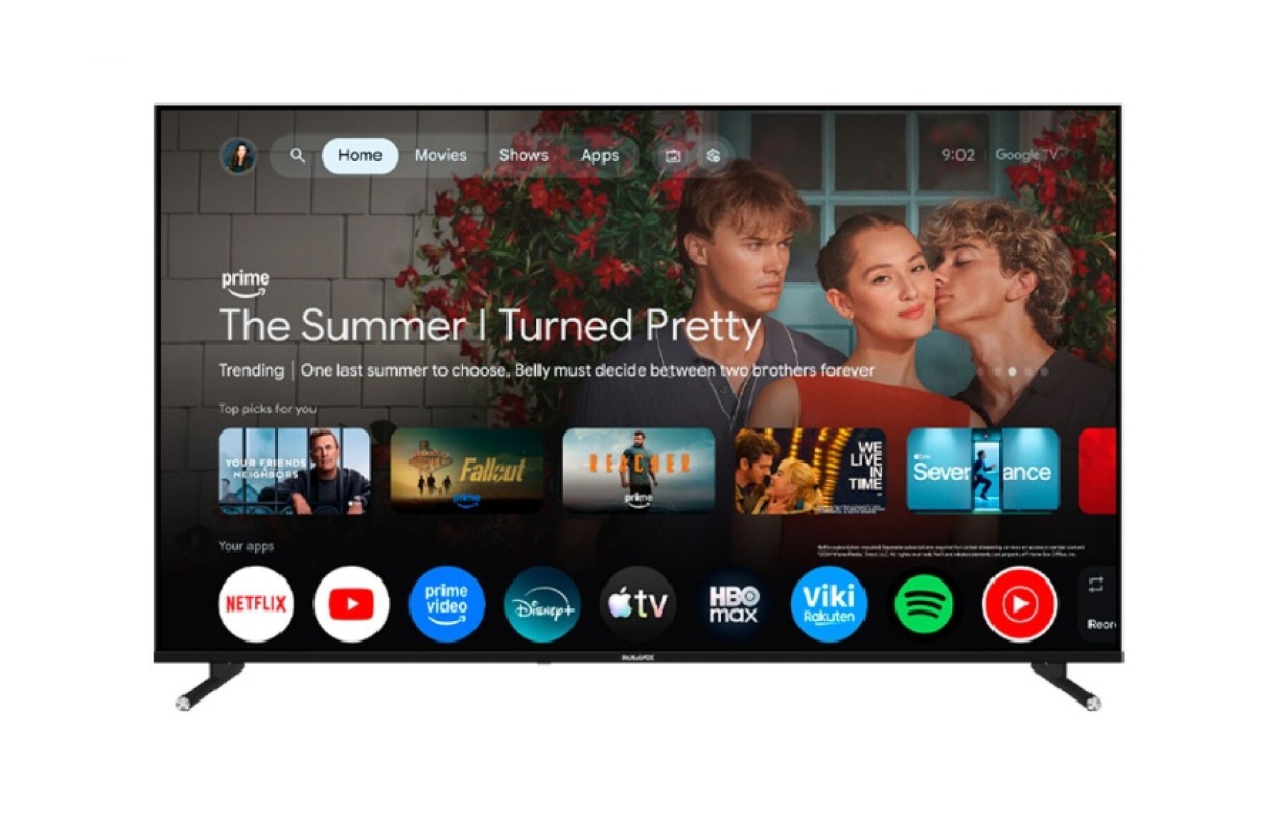 Smart TV Panavox 50" QLED 4K Google TV 
