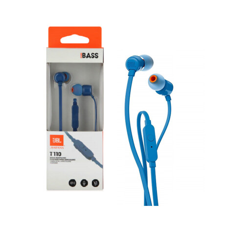 Auriculares In-ear JBL TUNE110 Manos Libres Azul Auriculares In-ear JBL TUNE110 Manos Libres Azul