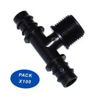 Tee 20mm X 1/2" PACK X 100 Tee 20mm X 1/2" PACK X 100