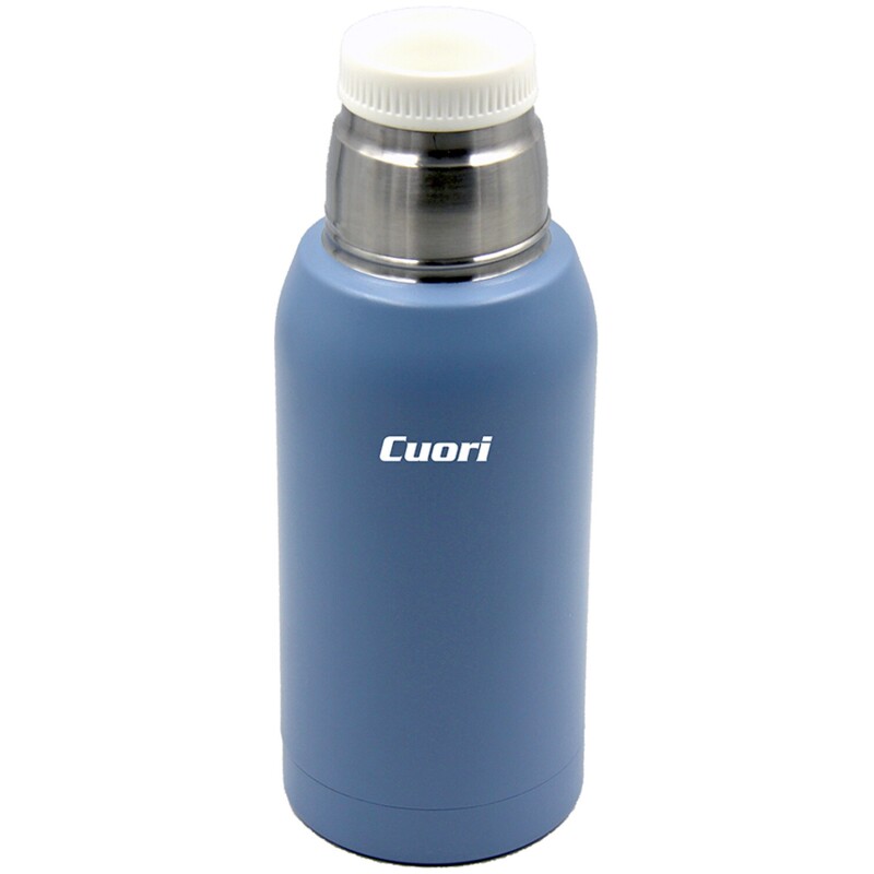 Termo Cuori Botti 750ml De Acero Inoxidable Con Tapón Cebador Para Mate Azul