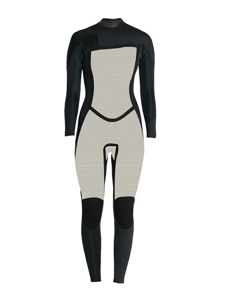 Bahia 3/2mm - Chest zip Niebla